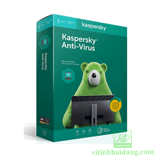 Phần mềm diệt virut Kaspersky Antivirus (3PC/12T)